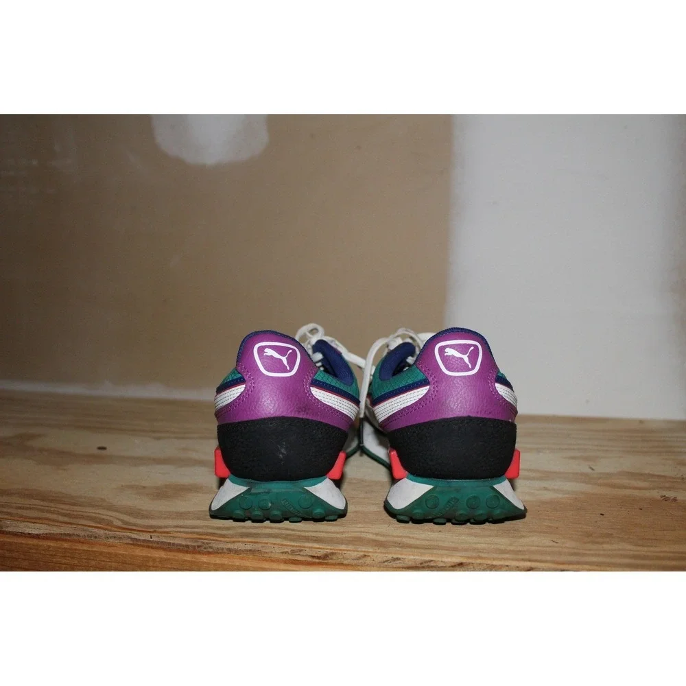 Puma Future Rider Play On Multi Color Sneakers Blue Green Purple 371149-03